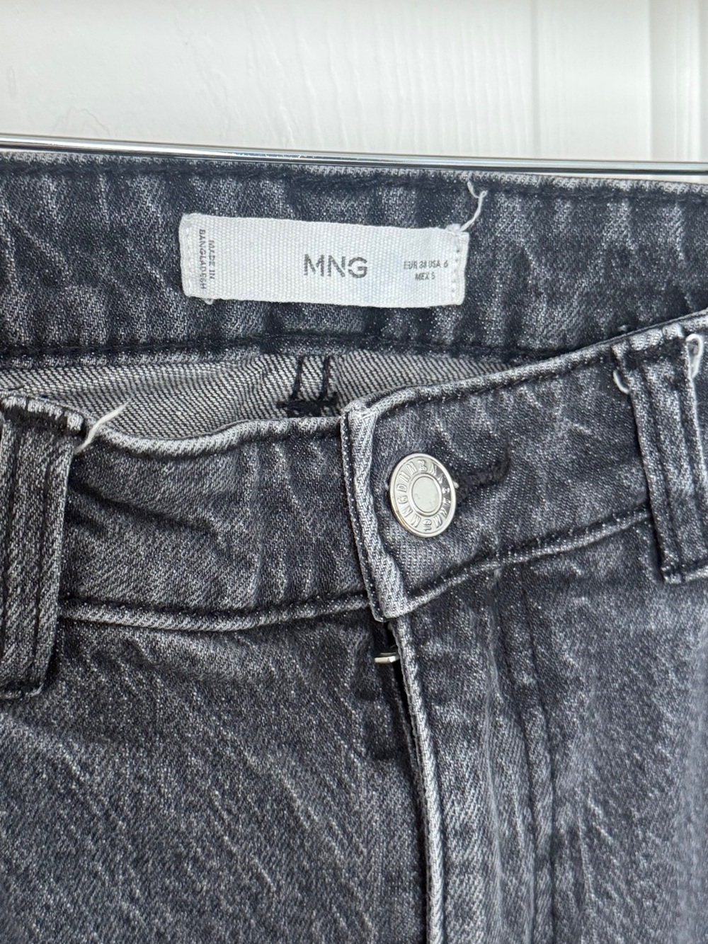 Mango Grey Straight Leg Jeans - Picture 3 of 5